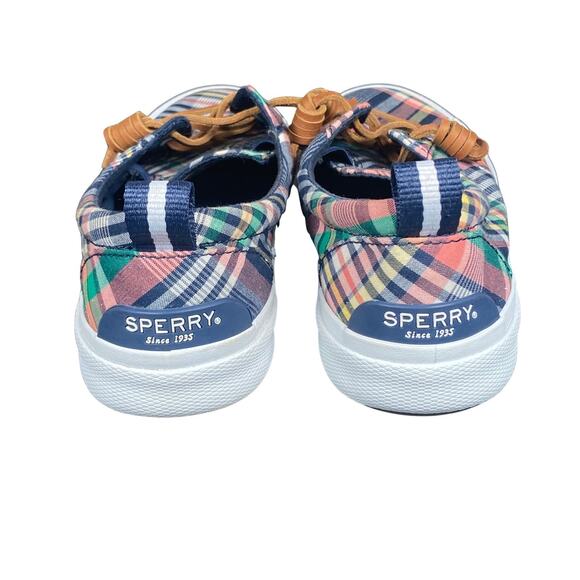 Sperry Shoes Women's Size 7 Top-Sider Plaid Boat Memory Foam Comfort Casual - Picture 6 of 7